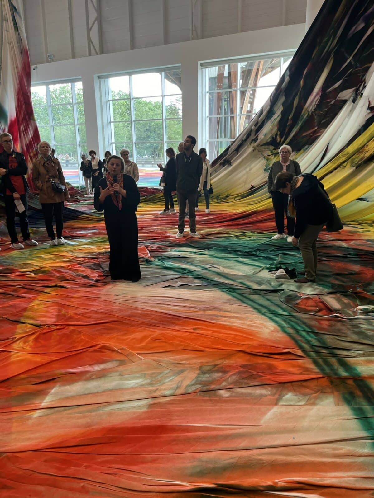 Visite en avant-première de l’exposition de Katharina Grosse 30.05.2024